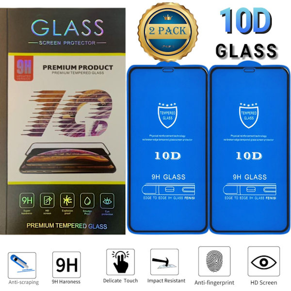 2 PACK - 10D iPhone14 Näytönsuoja