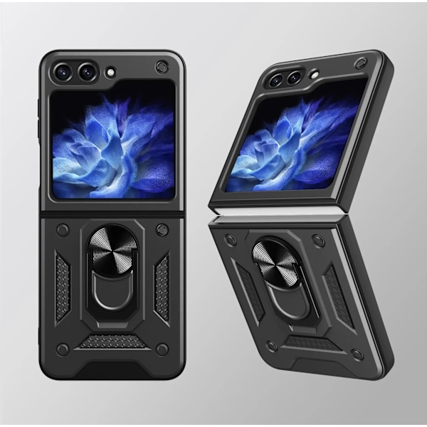 Samsung Z Flip 4 - Armor Protect Sormusteline, linssinsuoja Iskunkestävä kotelo