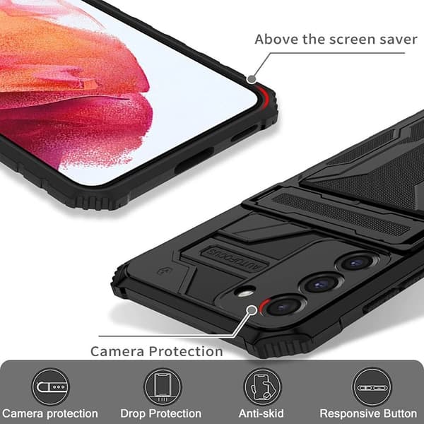 Google Pixel 6 PRO Mobilskal med 2 kreditkortshållare