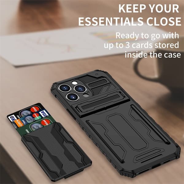 Iphone 14 PROMAX kansi / Kotelo, 2 luottokorttipidikettä