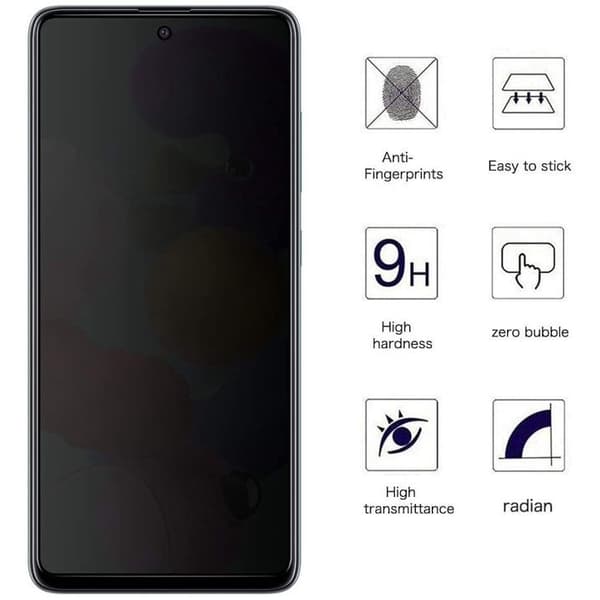 Sekretess Skärmskydd 2-Pack –Samsung Galaxy A53 – Anti-Spy Härdat Glas