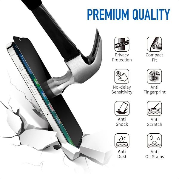 Samsung Galaxy S24 5G -Yksityisyys Näytönsuoja/ Privacy Näytönsuoja -2 PACK