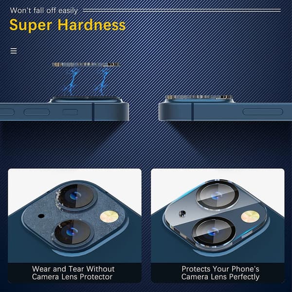Kameralinsecover Iphone 15 PLUS - 2 PAK