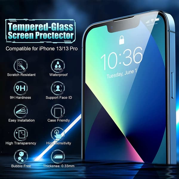 2 KPL- LÄPINÄVÄ näytönsuoja iPhone 7/8/SE2020/SE2022 (4.7'')