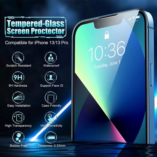 2-PACK- Transparent Skärmskydd Samsung Galaxy S22 PLUS 5G (6.6'')
