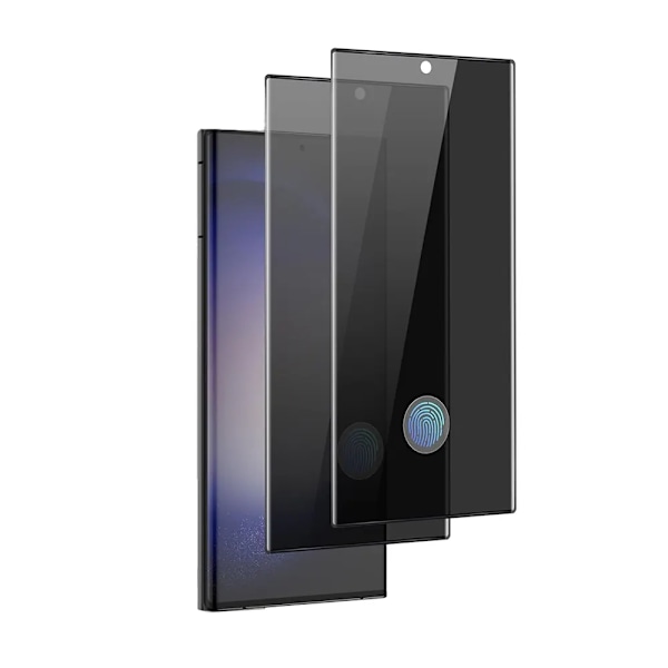 2 PACK- Fingerprint Unlock Sekretess Skärmskydd Samsung Galaxy S23 PLUS 5G, Privacy Screen Protector