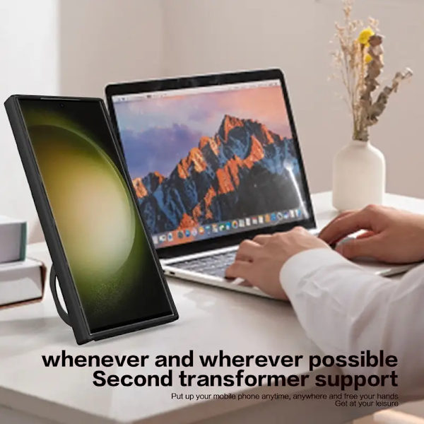 Samsung Z Flip 5 - Armor Protect Ringholder, linsebeskyttelse Stødsikker etui