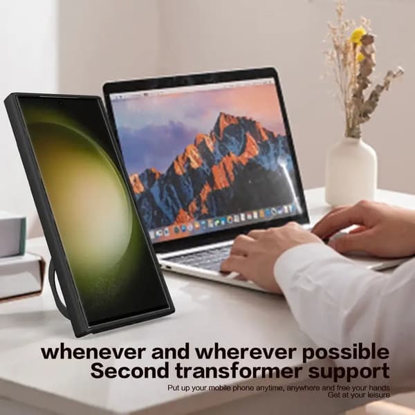 Samsung Z Fold 5 - Armor Protect Ringholder, linsebeskyttelse Stødsikker etui