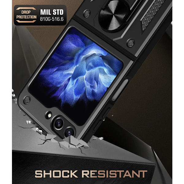 Samsung Z Flip 5 - Armor Protect, linsebeskyttelse Stødsikker etui
