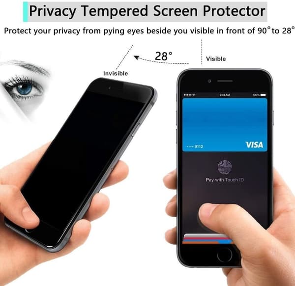 2 PACK- Yksityisyys Näytönsuoja Samsung Galaxy S21 PLUS 5G (6.7 tuumaa), Privacy Näytönsuoja