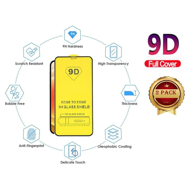 2 KPL- 9D Näytönsuoja One PLUS Nord CE2 5G (6,7 tuumaa)