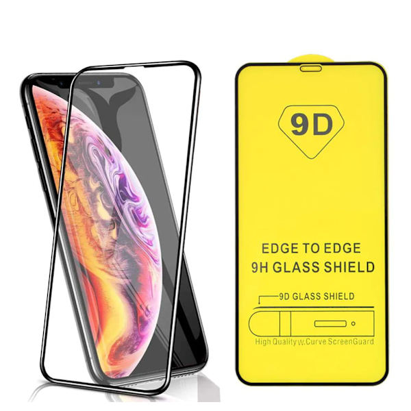 2-PACK -9D näytönsuoja iPhone 11, iPhone XR karkaistu lasi (6,1 tuumaa)