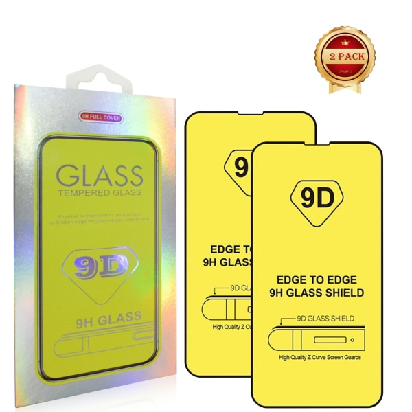 2-PACK-9D Skärmskydd Motorola Moto G62 5G Härdat Glas (6.5 Tums)