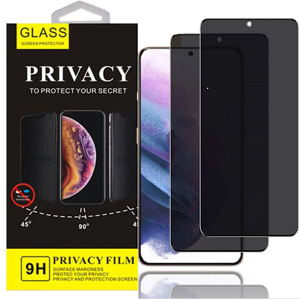 2 PACK- Yksityisyys Näytönsuoja Samsung Galaxy S21 PLUS 5G (6.7 tuumaa), Privacy Näytönsuoja