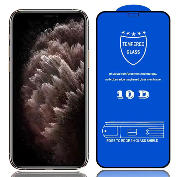 2 PACK - 10D Näytönsuoja iPhone11, 11 XR Näytönsuoja