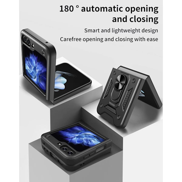 Samsung Z Flip 5 - Armor Protect, linssinsuoja Iskunkestävä kotelo