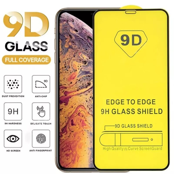 2-PACK -9D skærmbeskytter Motorola Edge 20 Pro 5G hærdet glas (6,7 tommer)