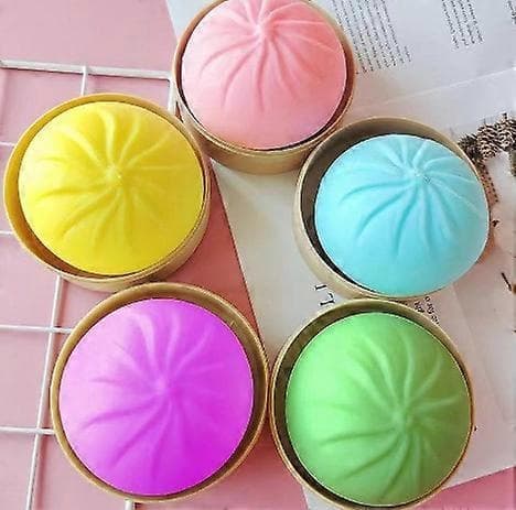 3-pack Dumpling Stressbollar, Sensoriska Fidgetleksaker för Händer[ZHE]
