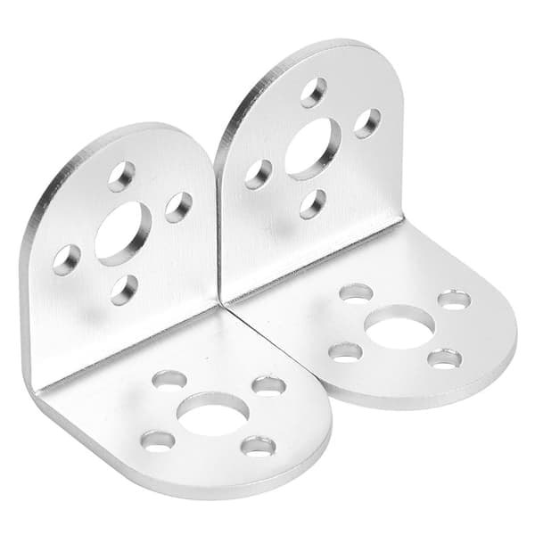 Aluminium L-formade fästen, set om 2, för Pitsco Tetrix Robotics