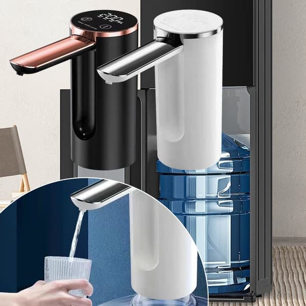 Vannpumpe Drikkepumpedispenser HVIT Hvit White