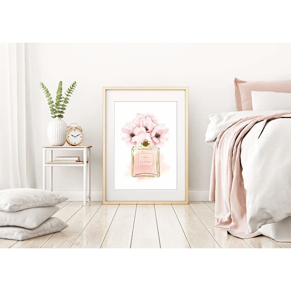 Väggkonst Affischset 6 st, A4 Vardagsrum Sovrum Väggdekor Tryck, Coco Rose Mönster Modern Heminredning (Ingen Ram)