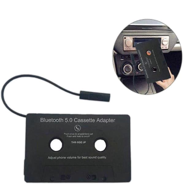 Bluetooth 5.0 bilstereo kassettebåndadapter til Aux til iPhone iPod MP3