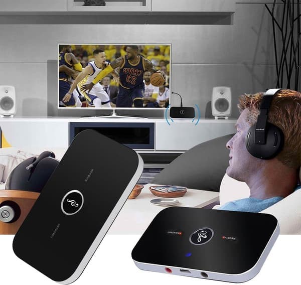 2-i-1 Bluetooth-sender og -mottaker trådløs lydsender
