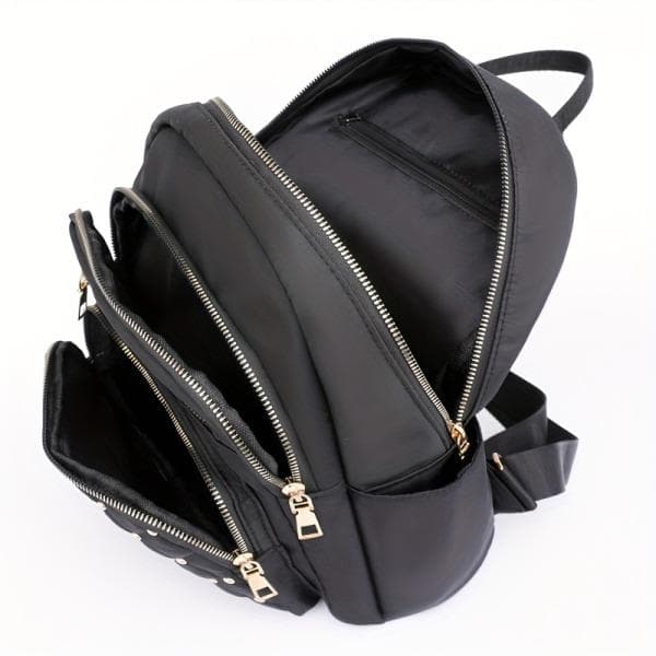 Trykt reisesekk Black