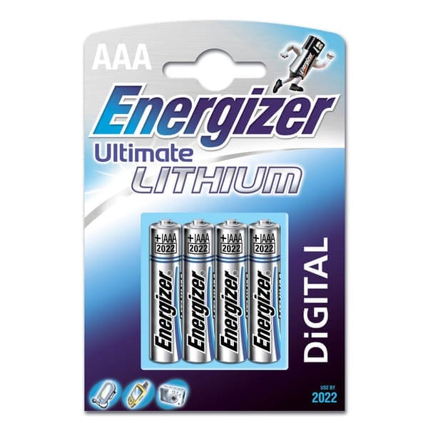 ENERGIZER Paristo AAA/LR03 Ultimate Lithium 4-pakkaus