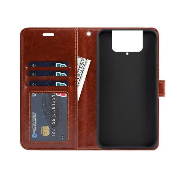 Zenfone 7 Pung Etui PU Læder 4-RUM Evry - Sort Sort