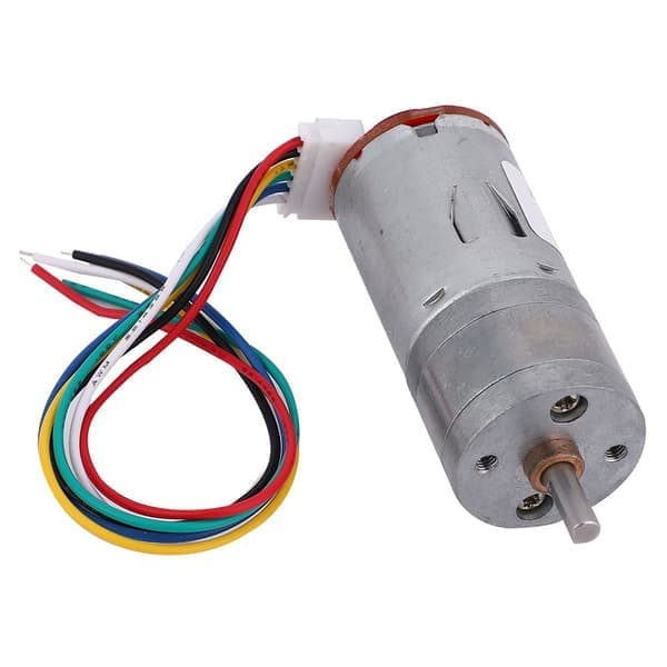 DIY Encoder Växelmotor med Monteringsfäste 65mm Hjulsats för Smart Bilrobot DC12V (100RPM)