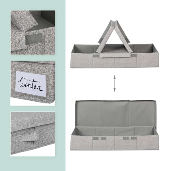 Sänglåda med lock 2-pack