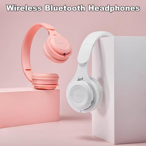 Trådlösa hörlurar Barnhörlurar Bluetooth Barn (Rosa)