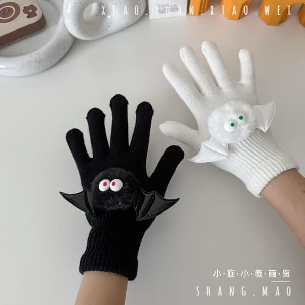 Flagermushandsker, søde magnetiske handsker, en perfekt gave Sort One Size Black