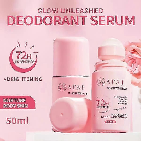 AFAJ Radiant Deodorant Serum - 72H Anti-lukt Roll-on for Underarmer