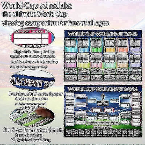 VM 2026 Spelschema Affisch