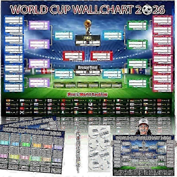 VM 2026 Spelschema Affisch