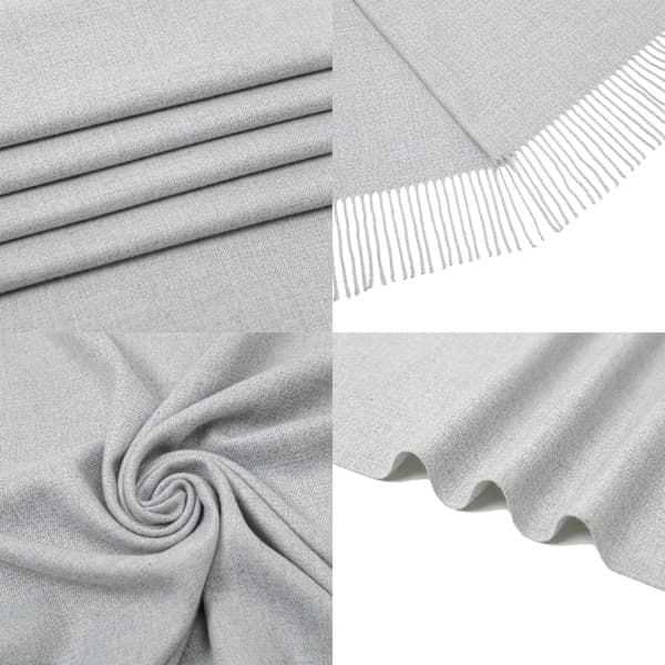 Pashmina sjal og wrap til kvinder, blødt vinterbryllupssjal til kvinder, elegant varmt wrap lysegrå Lysegrå Light Grey