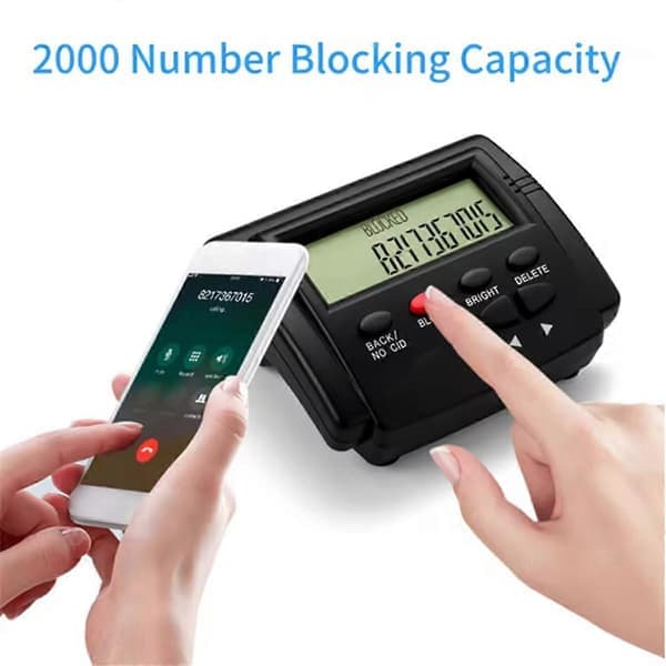 [LLC]Thll Blocker Fastnettelefon 2000 Blokerer Uønskede Robocalls Nu Sort