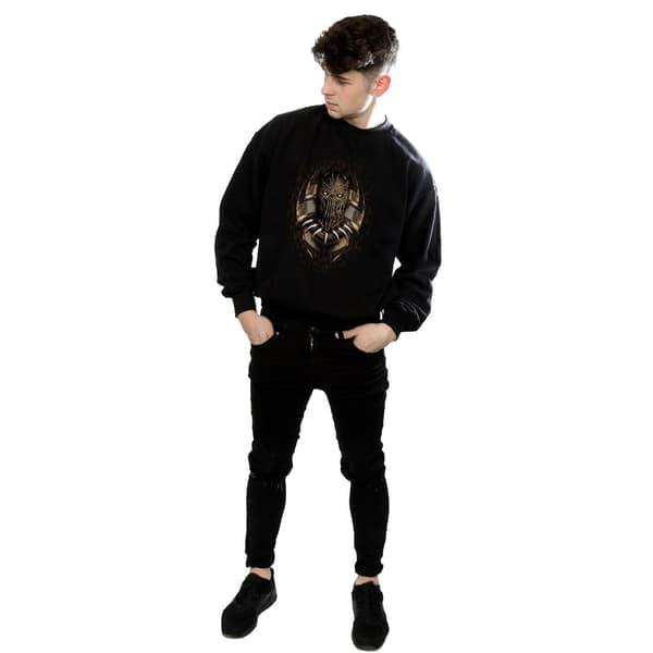 Marvel Herre Black Panther Gold Killmonger Sweatshirt L Sort Sort L Black L