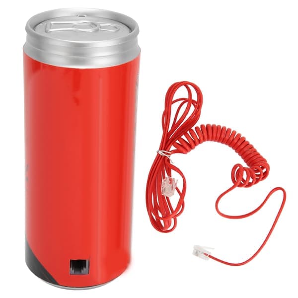 Fasttelefon Støyreduksjon HD-samtale Cola-boksform Kablet fasttelefon for hjemmekontor