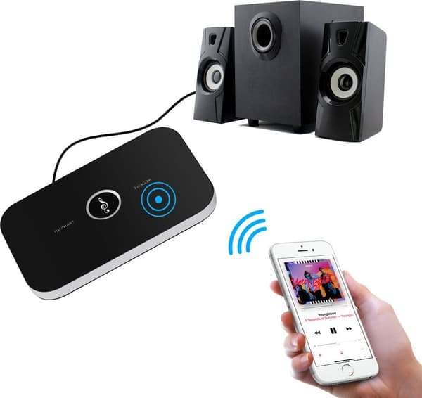 2-i-1 Bluetooth-sender og -mottaker trådløs lydsender