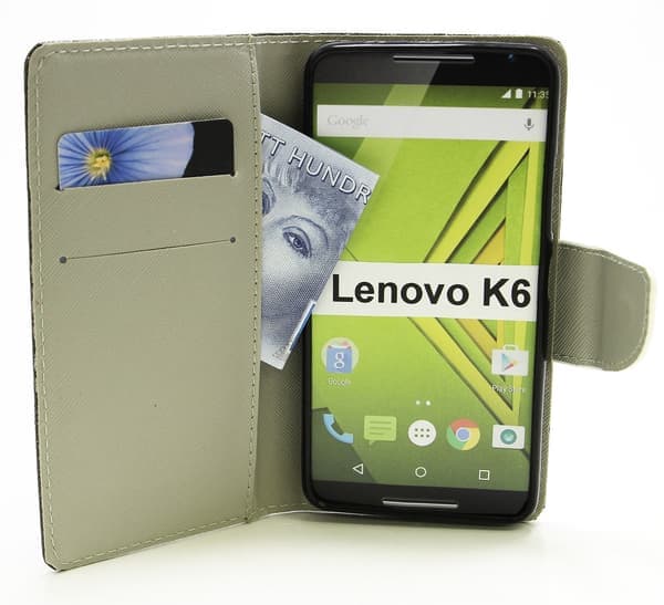 Lenovo K6 Design Plånbok