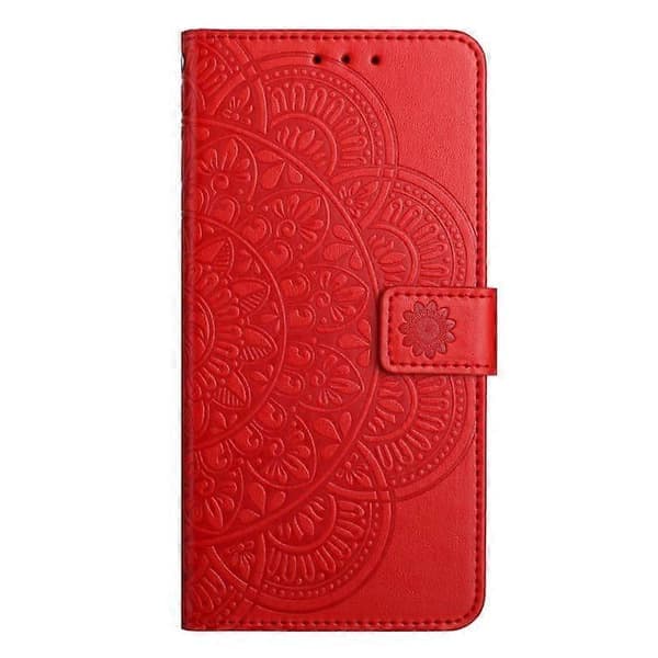 iPhone 17 Blomsterpreget Skinnveske
