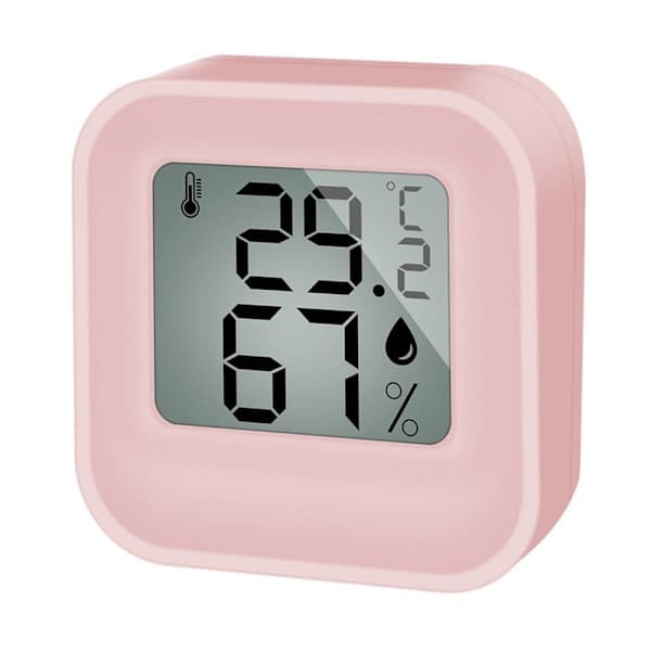 Digital termometer hygrometer temperaturmätare ROSA Pink