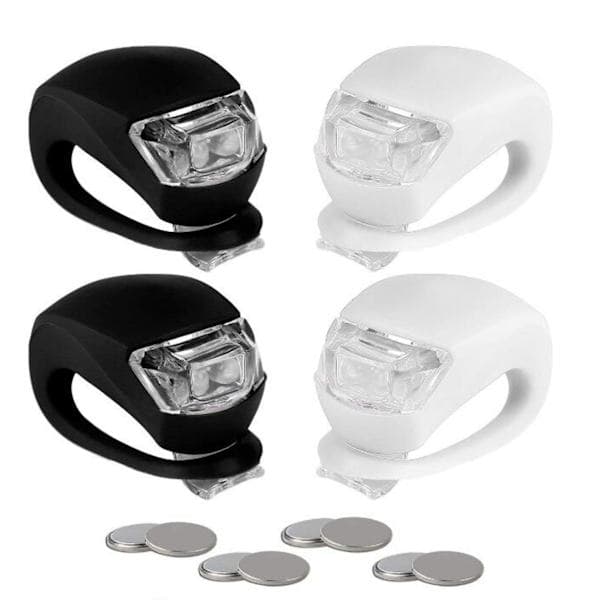 4-pack LED-blinkande klämlampor för säkerhet