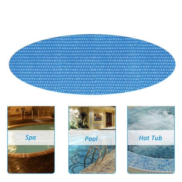 Isolerende bobleplast til udendørs pool Jane - Diameter 2,4 m, Blå, 1 stk.