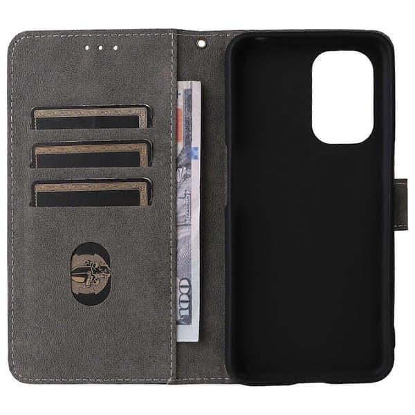 PU Læder Wallet Case med Stand og Rem til Doro 8100/8200 [DB] Sort Black