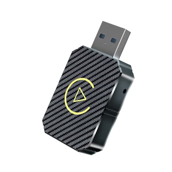 2-i-1 Trådløs CarPlay Adapter Android Auto Trådløs Adapter Smart Mini Boks USB Dongle Plug and Play WiFi Hurtig Tilslutning Sølv sølv silver