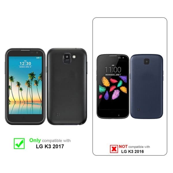 Etui til LG K3 2017 Etui i sort, beskyttelse til udendørs og arbejde Sort